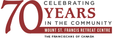 Mount St. Francis – Celebrating 70 Years Logo